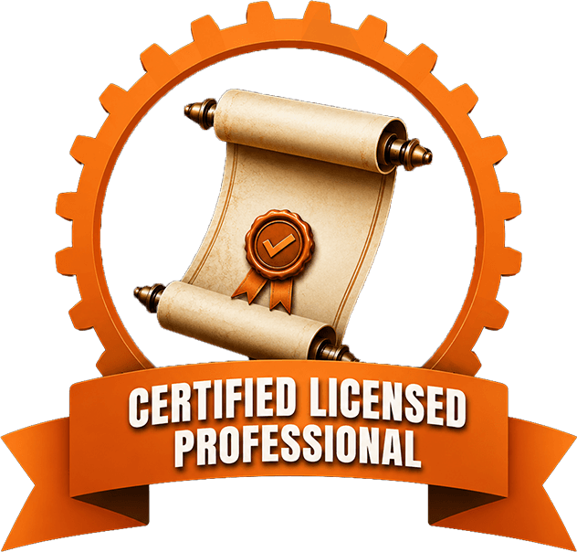 certified licensed badge